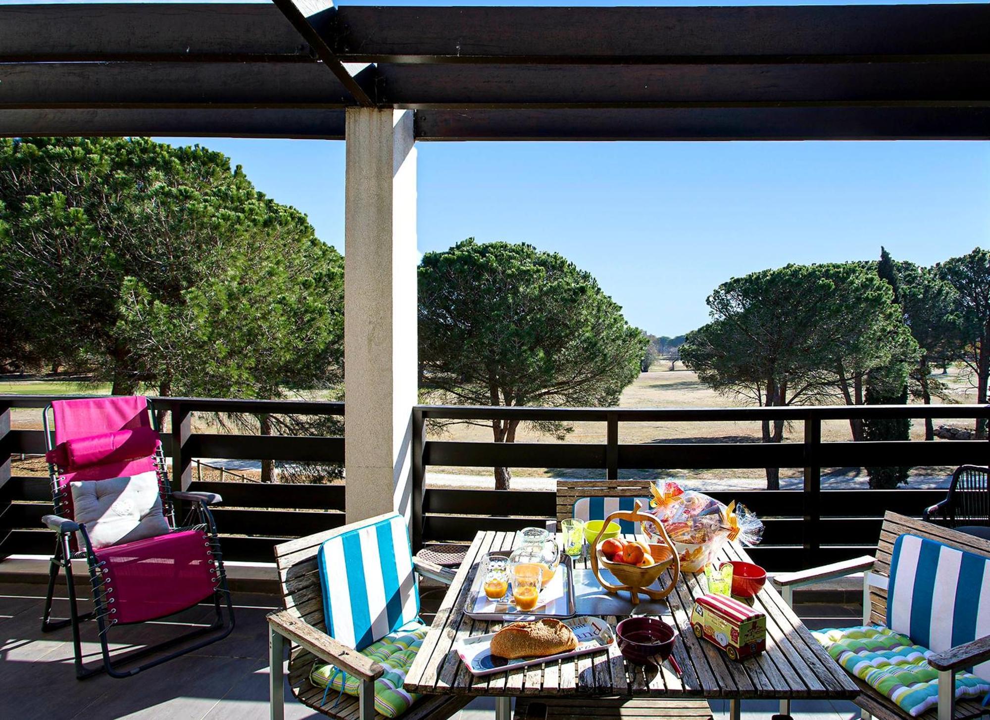 Vert Paradis - Vue Apaisante Sur Golf, Pins Parasols, 2E Etage - 80 M2 Dont Terrasse Avec Pergola, 2 Chambres, 3Et Iles, 3 Clim, Wifi - Piscine, Parking Et Park A Velos, Ascenseur - En Option Linge, Menage - Pistes Cyclables, Mer A Proximite Saint-Cyprien  Exterior photo