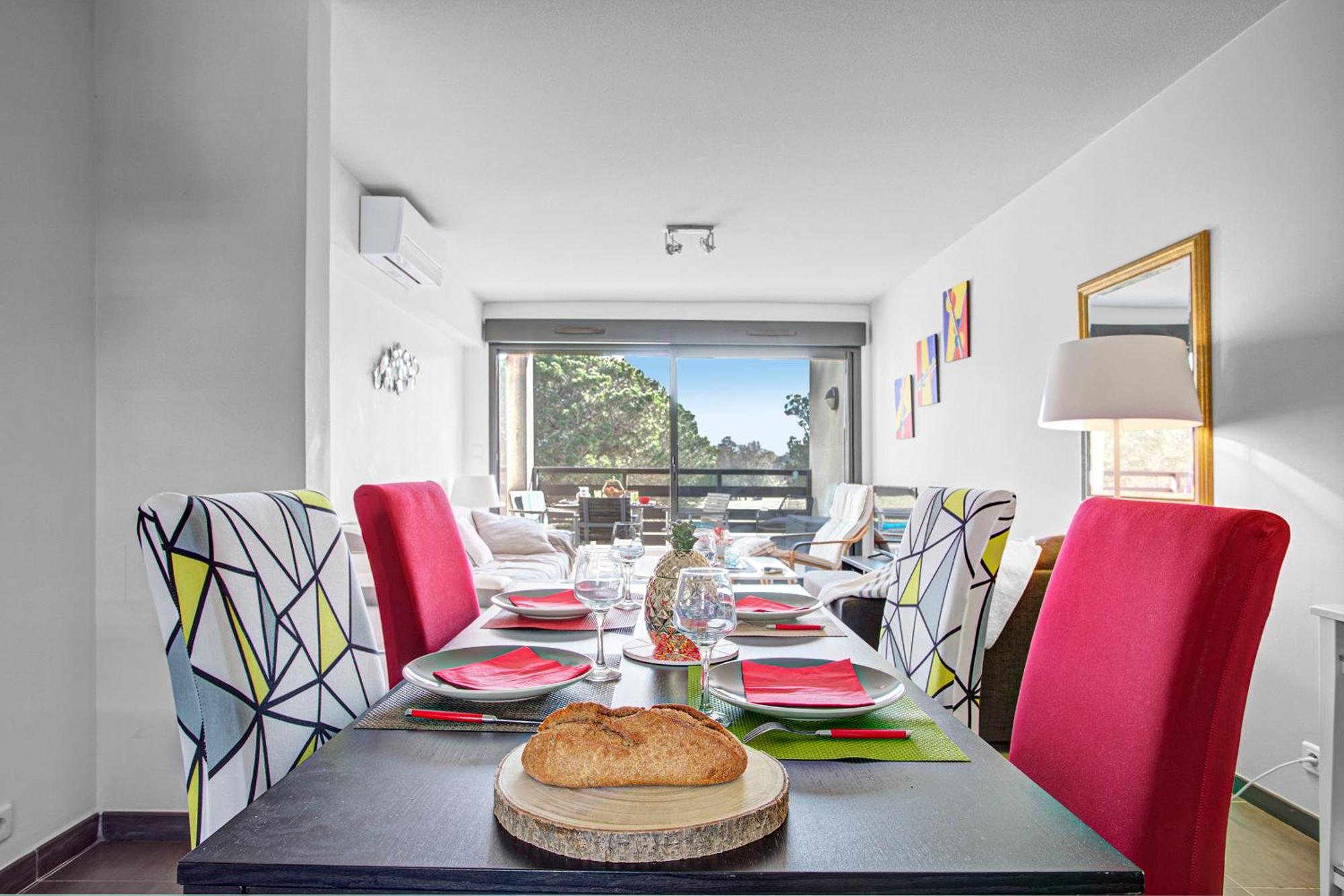 Vert Paradis - Vue Apaisante Sur Golf, Pins Parasols, 2E Etage - 80 M2 Dont Terrasse Avec Pergola, 2 Chambres, 3Et Iles, 3 Clim, Wifi - Piscine, Parking Et Park A Velos, Ascenseur - En Option Linge, Menage - Pistes Cyclables, Mer A Proximite Saint-Cyprien  Exterior photo